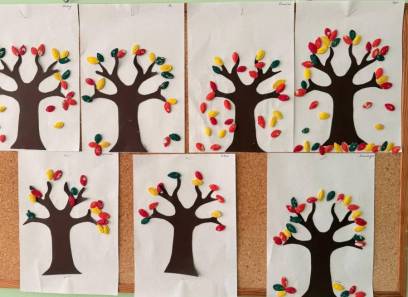 Есента през детските сръчни ръчички на децата от 4 “Б” група.